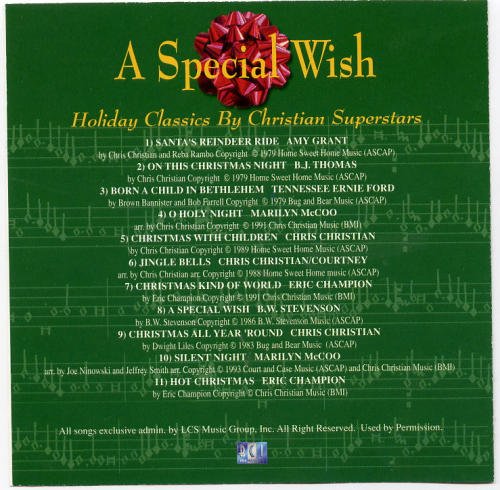 Holiday Classics By Christi/Special Wish@Grant/Christian/Thomas/Mccoo